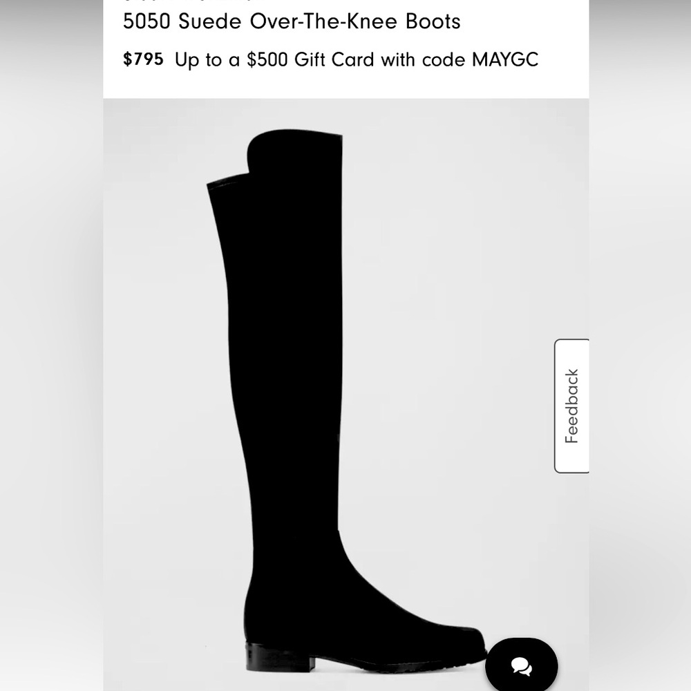 Stuart Weizman boots, black suede